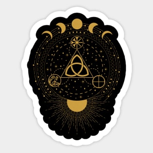 Triquetra - Earth, Sea & Sky | Pagan Symbol Sticker